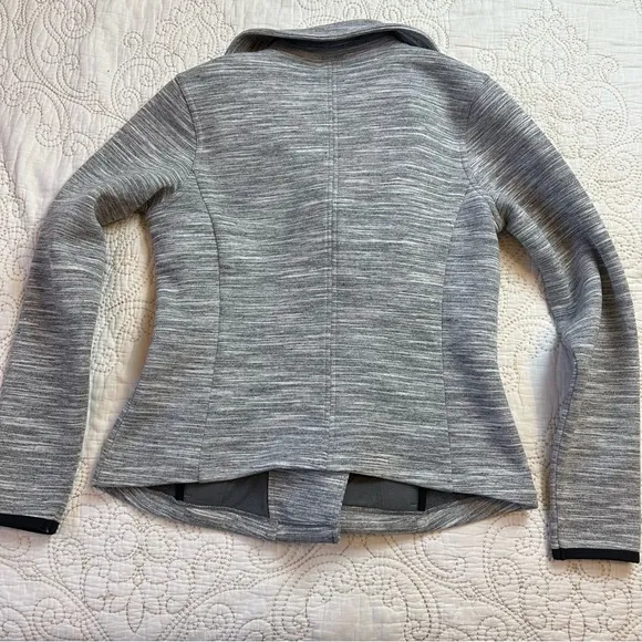 -Athleta asymmetrical heather gray moto jacket