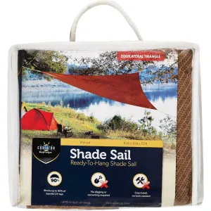 10 Ft. Walnut High Density Polyethylene Shade Sail Canopy