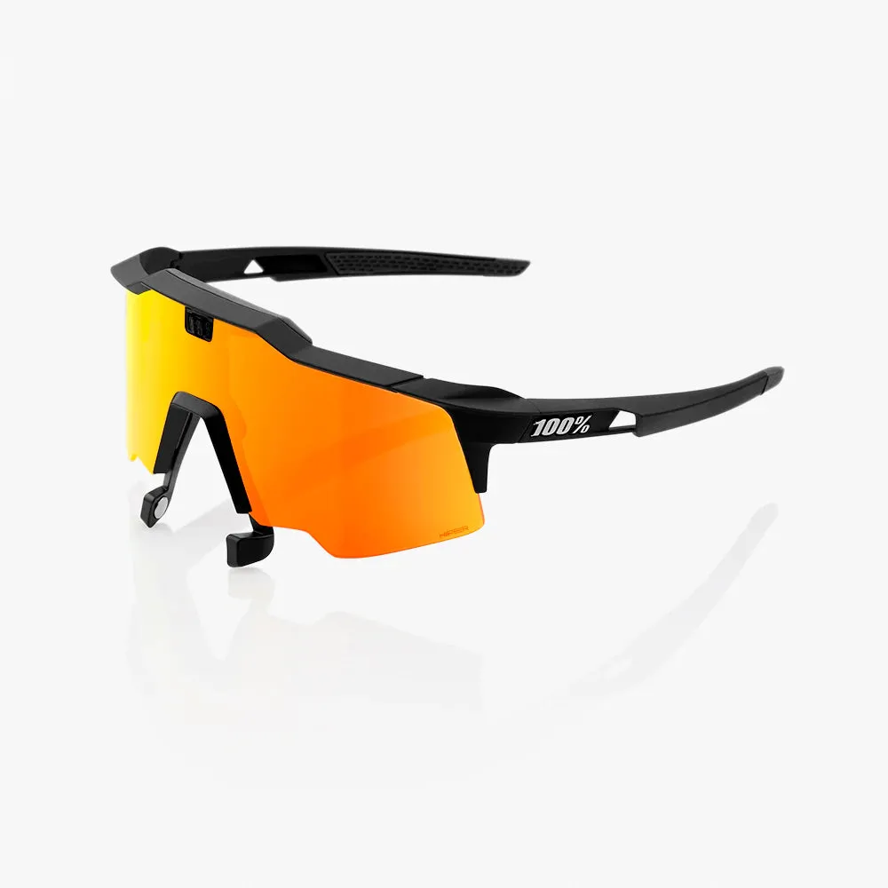 100% Speedcraft Air - Soft Tact Black - Hiper Red Multilayer Mirror