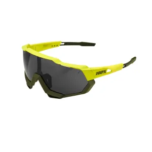 100% Speedtrap - Soft Tact Banana - Black Mirror Lens