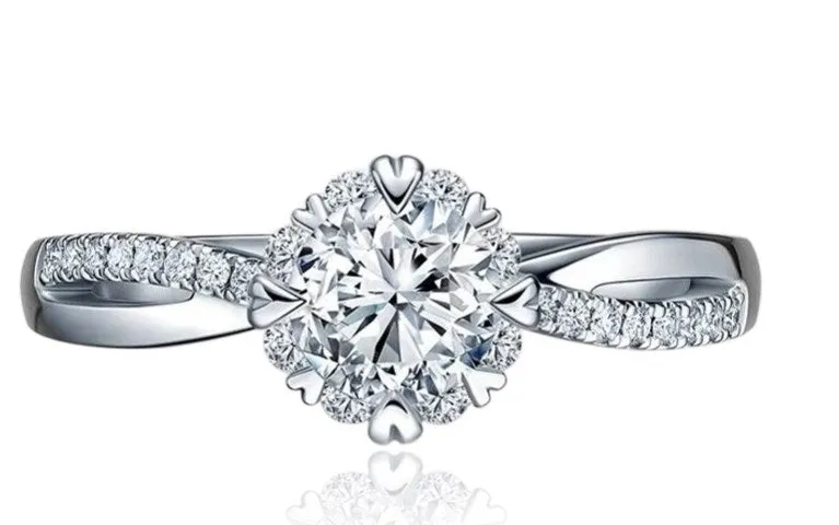 1.0ct Lab Grown Diamond Designer Engagement Ring 0007 KRKC
