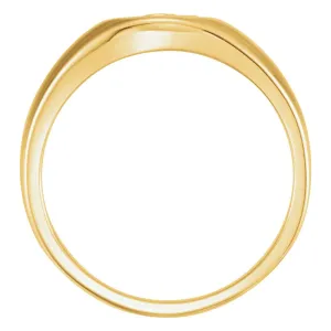 10k Yellow Gold THE RUGGED CROSS CHASTITY RING W/BOX, Size 9