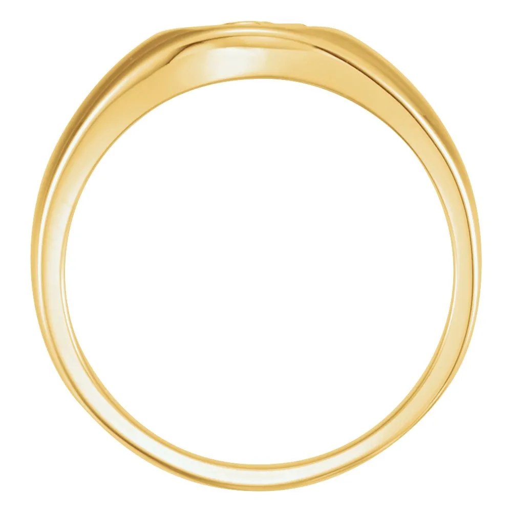 10k Yellow Gold THE RUGGED CROSS CHASTITY RING W/BOX, Size 9