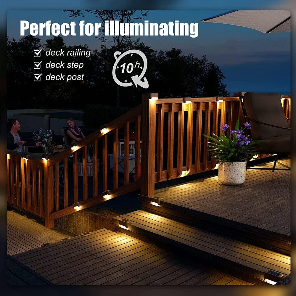 12 Pack Solar - Powered Deck Lights