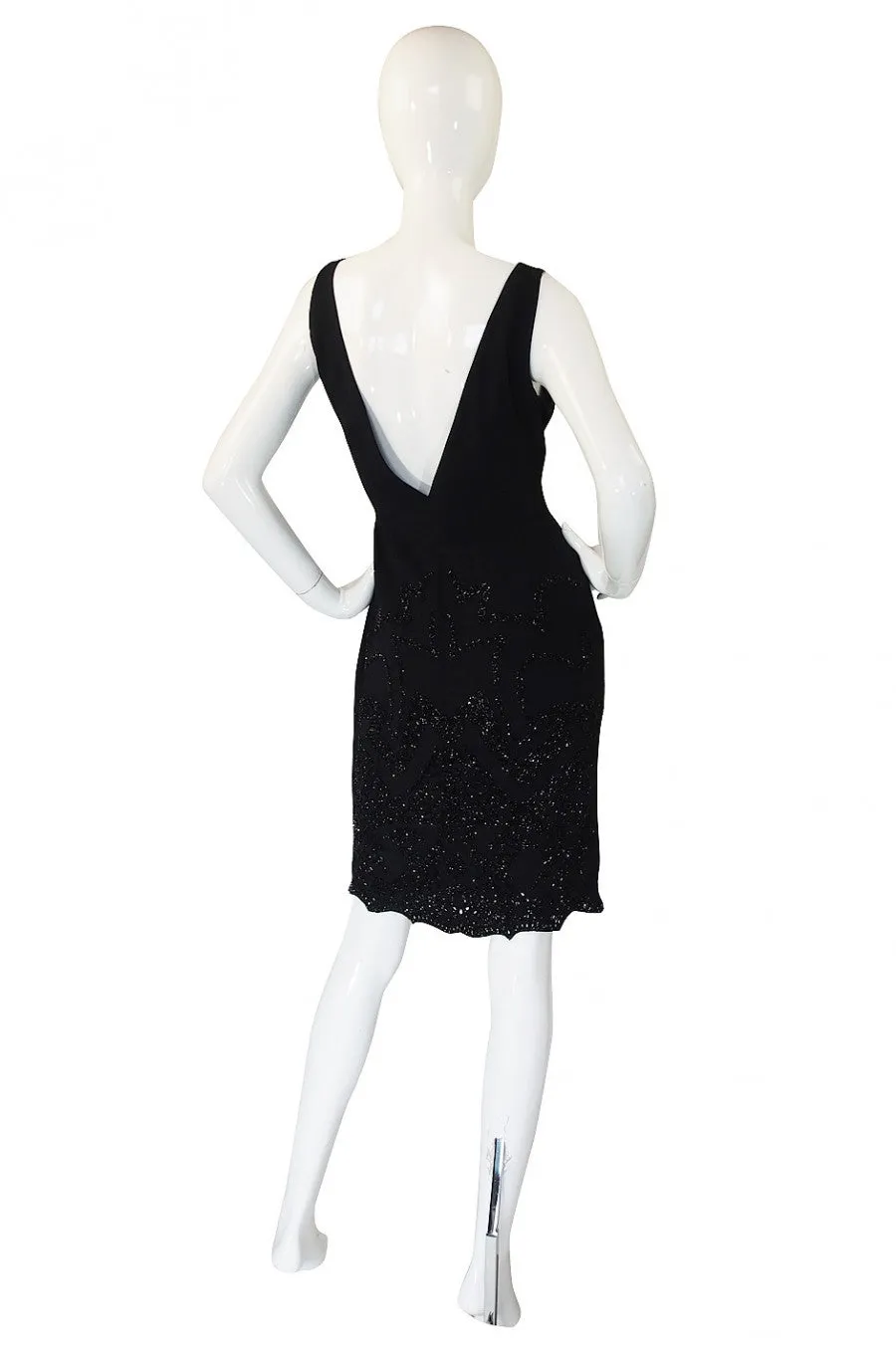 1990s Beaded Backless Valentino Dress