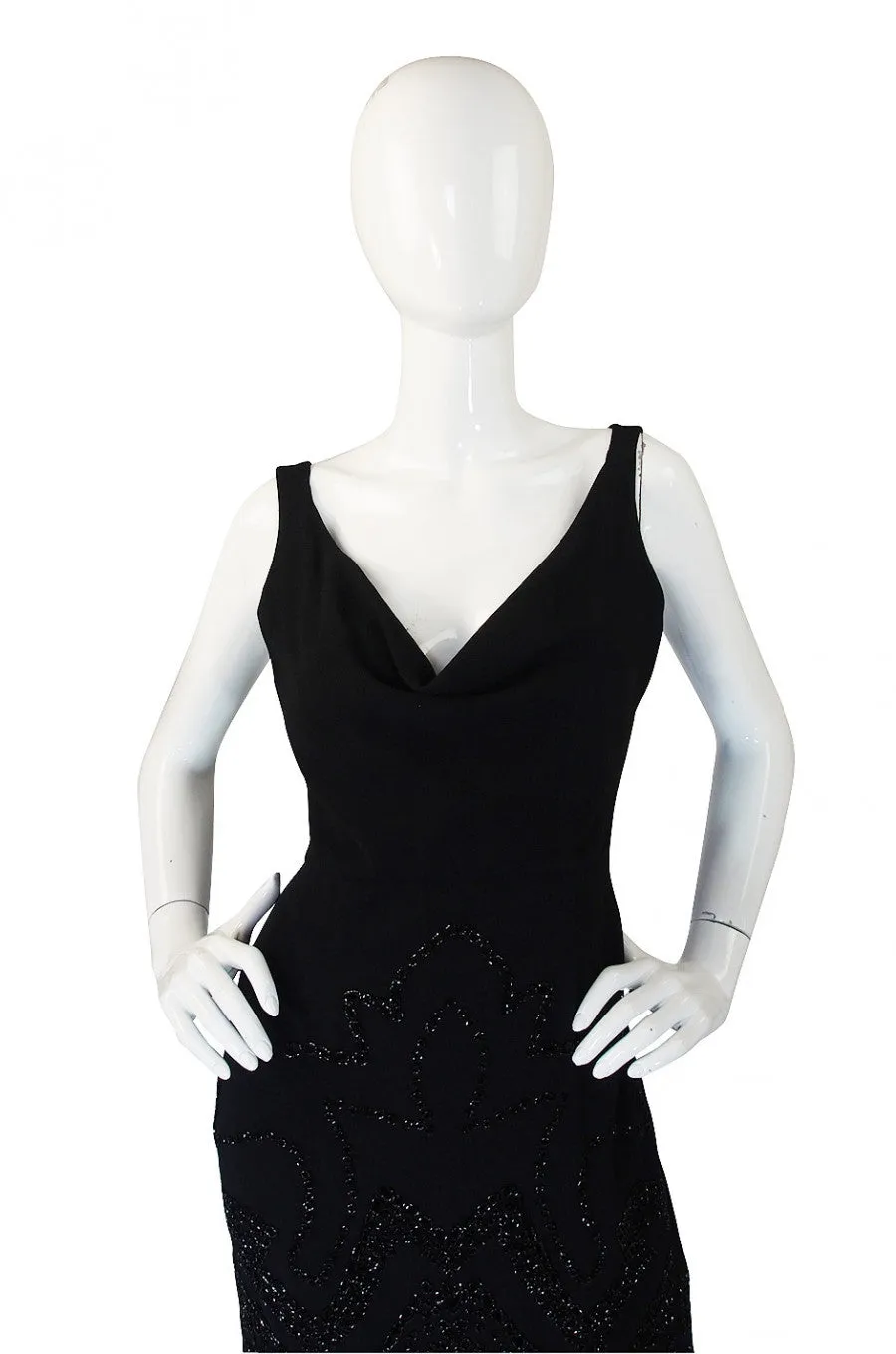 1990s Beaded Backless Valentino Dress