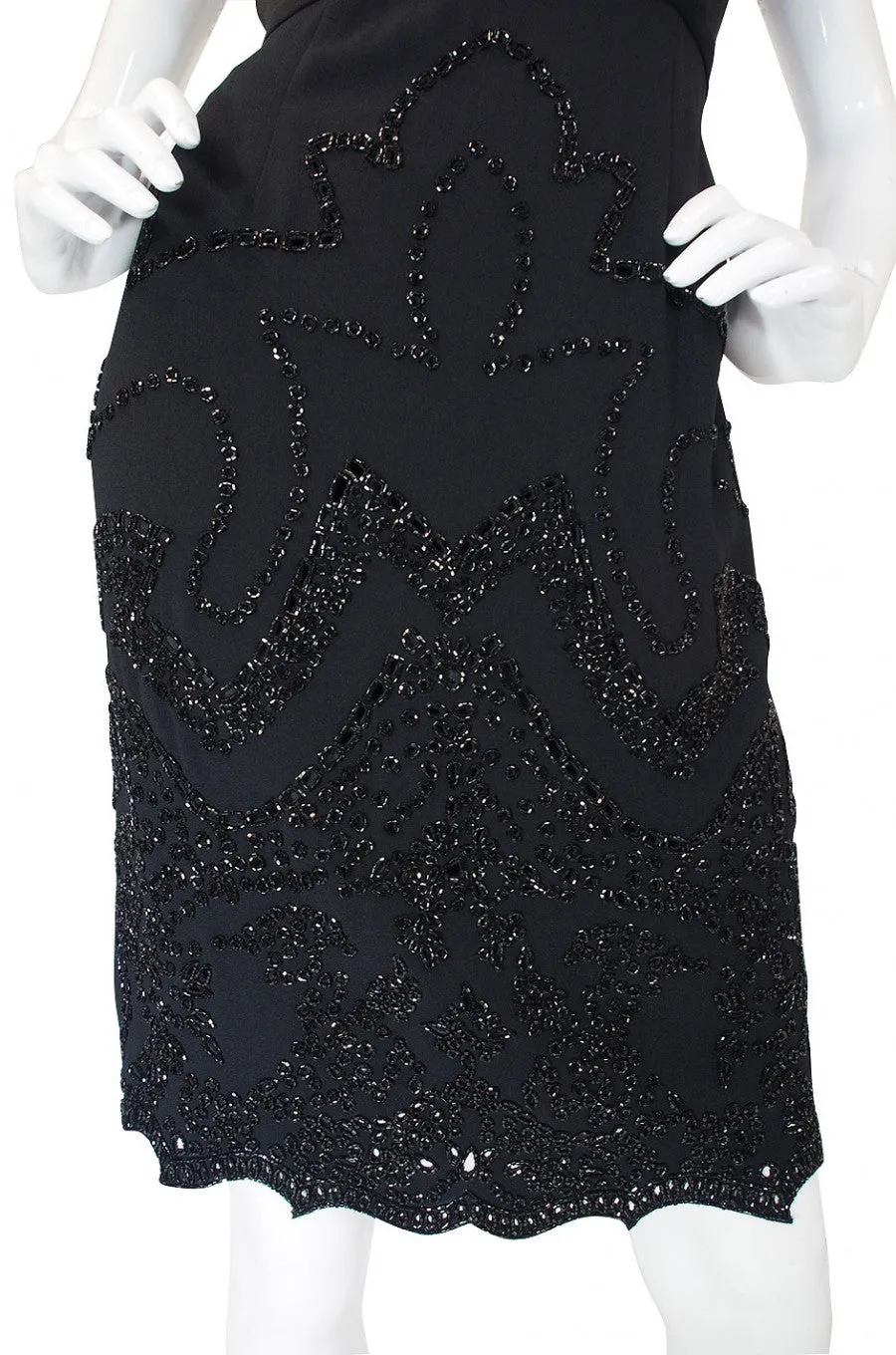 1990s Beaded Backless Valentino Dress