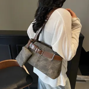 2025 Winter Y2K Trend Women's Small PU Leather Shoulder Bag – Fashionable Underarm Handbag & Purse for Women