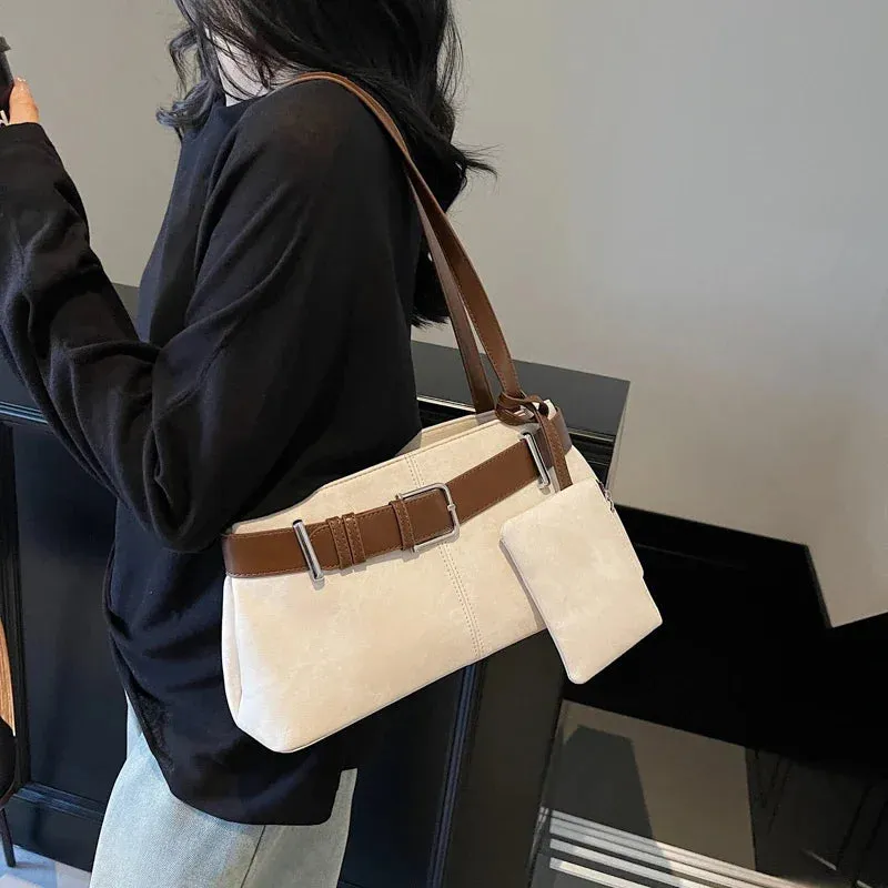 2025 Winter Y2K Trend Women's Small PU Leather Shoulder Bag – Fashionable Underarm Handbag & Purse for Women