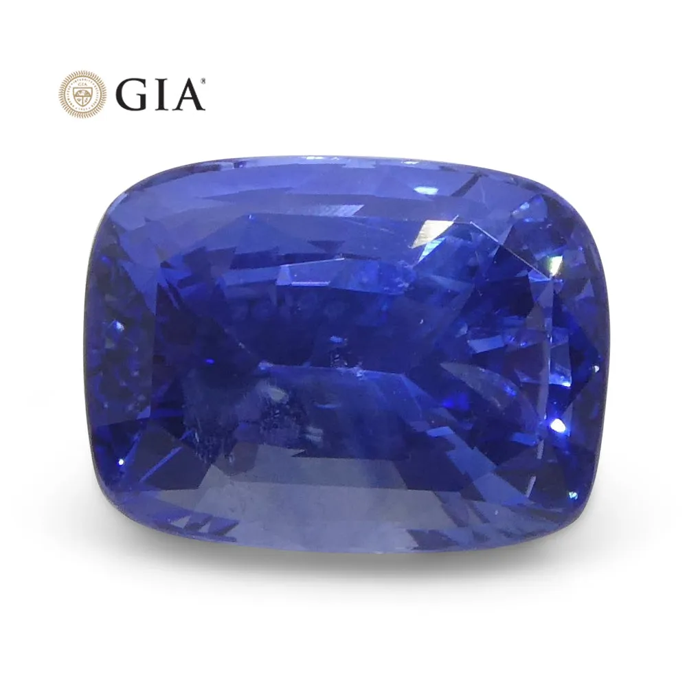 3.36ct Cushion Blue Sapphire GIA Certified Sri Lanka