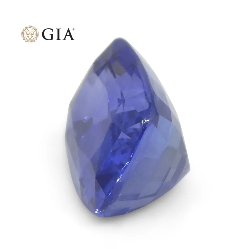 3.36ct Cushion Blue Sapphire GIA Certified Sri Lanka