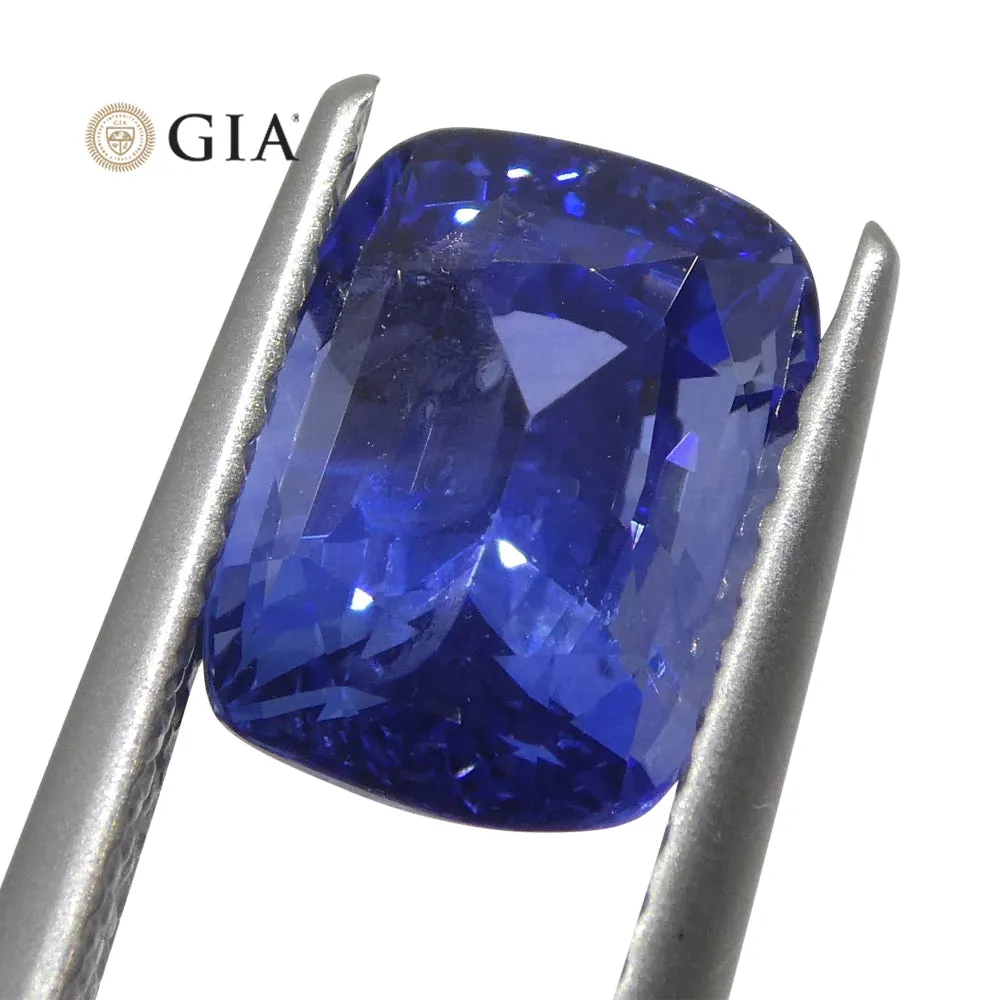 3.36ct Cushion Blue Sapphire GIA Certified Sri Lanka