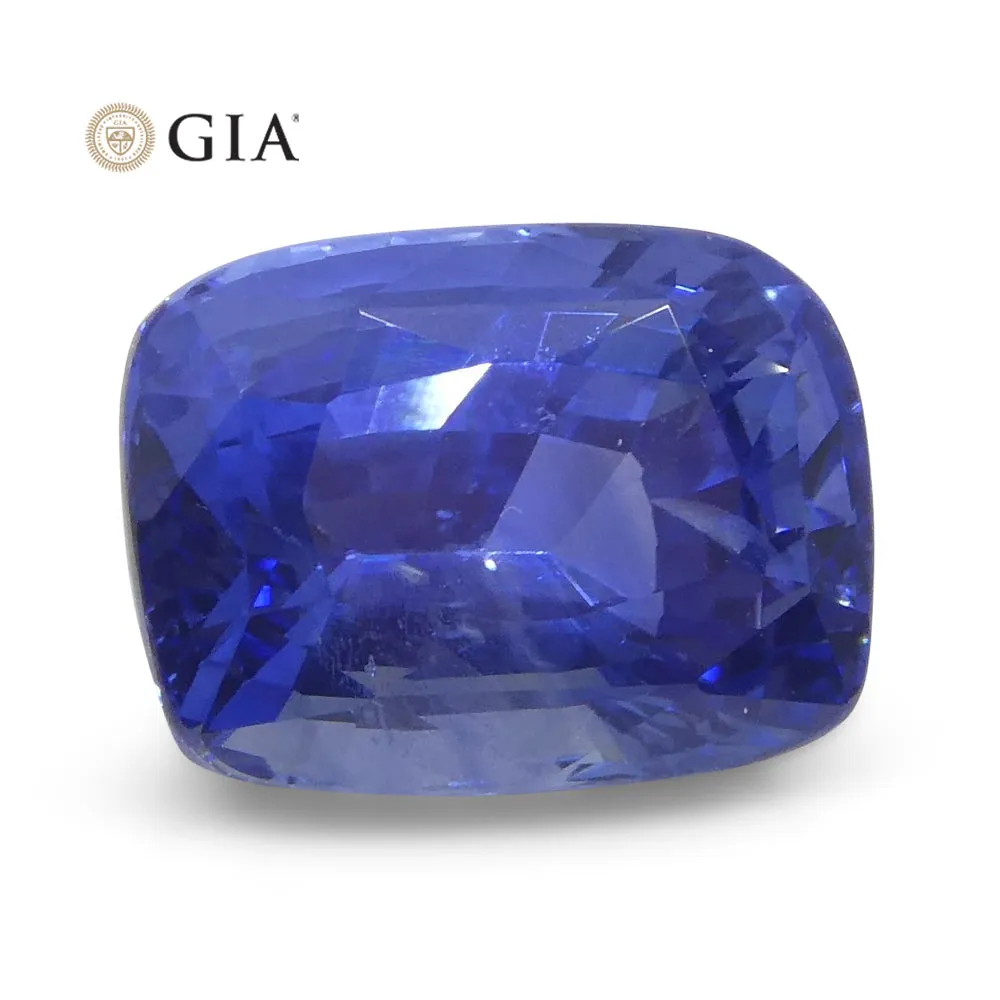 3.36ct Cushion Blue Sapphire GIA Certified Sri Lanka