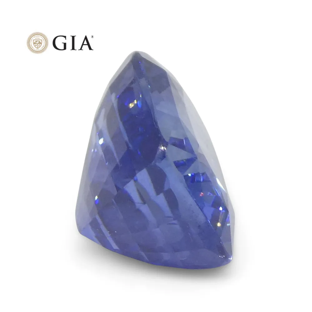 3.36ct Cushion Blue Sapphire GIA Certified Sri Lanka
