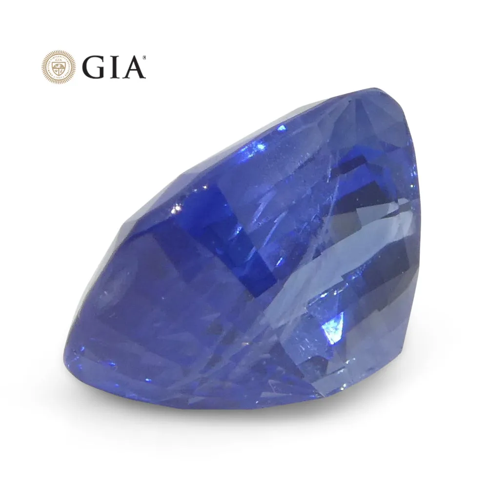 3.36ct Cushion Blue Sapphire GIA Certified Sri Lanka
