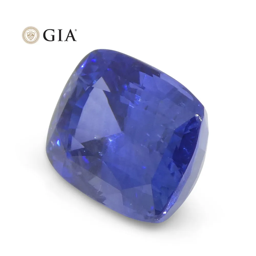 3.36ct Cushion Blue Sapphire GIA Certified Sri Lanka