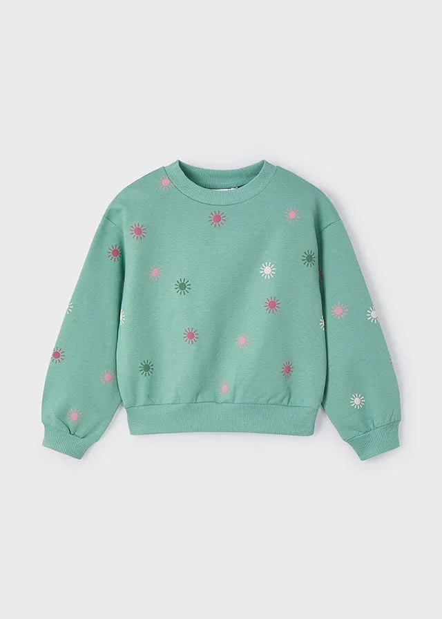 3402 Mayoral Flower/Spot Design Sweatshirt