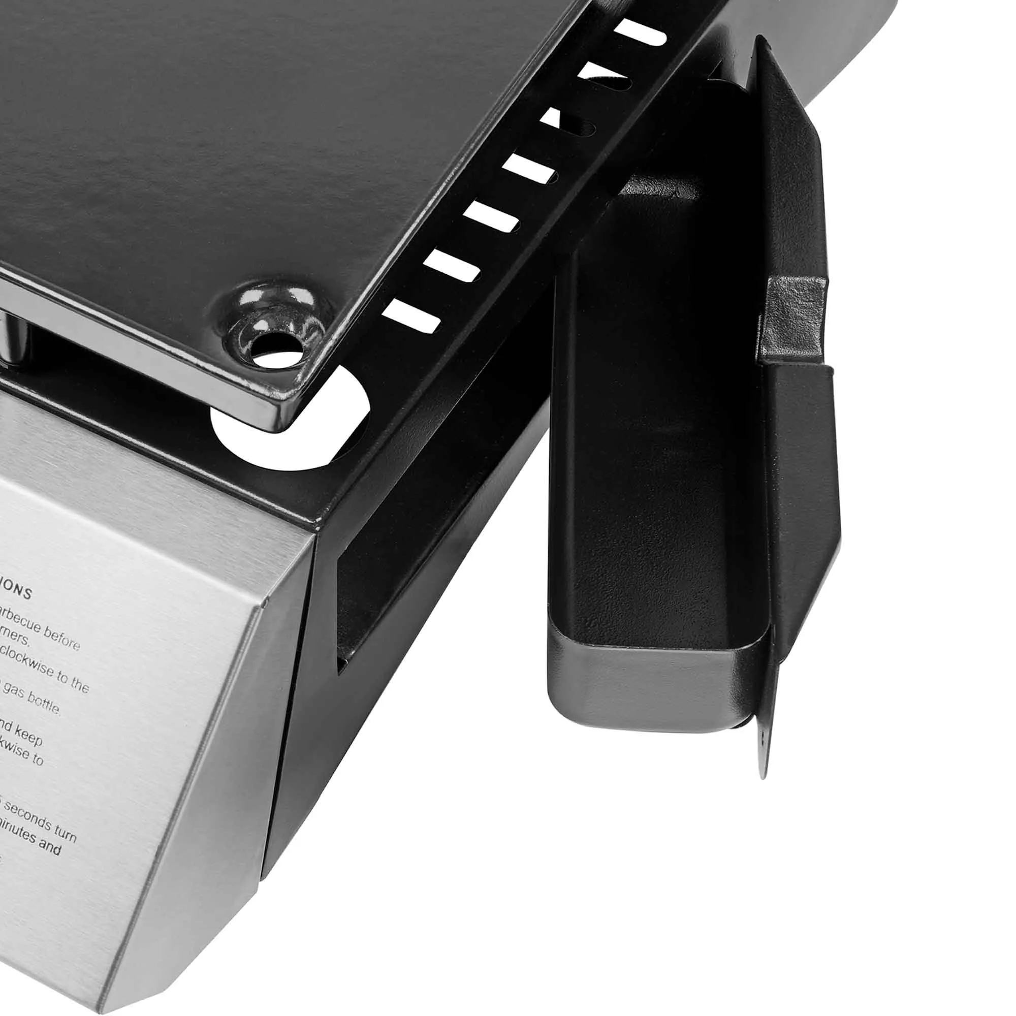 4 Burner Portable Gas Plancha 10kW BBQ Griddle with Cover, Stainless Steel - DG234