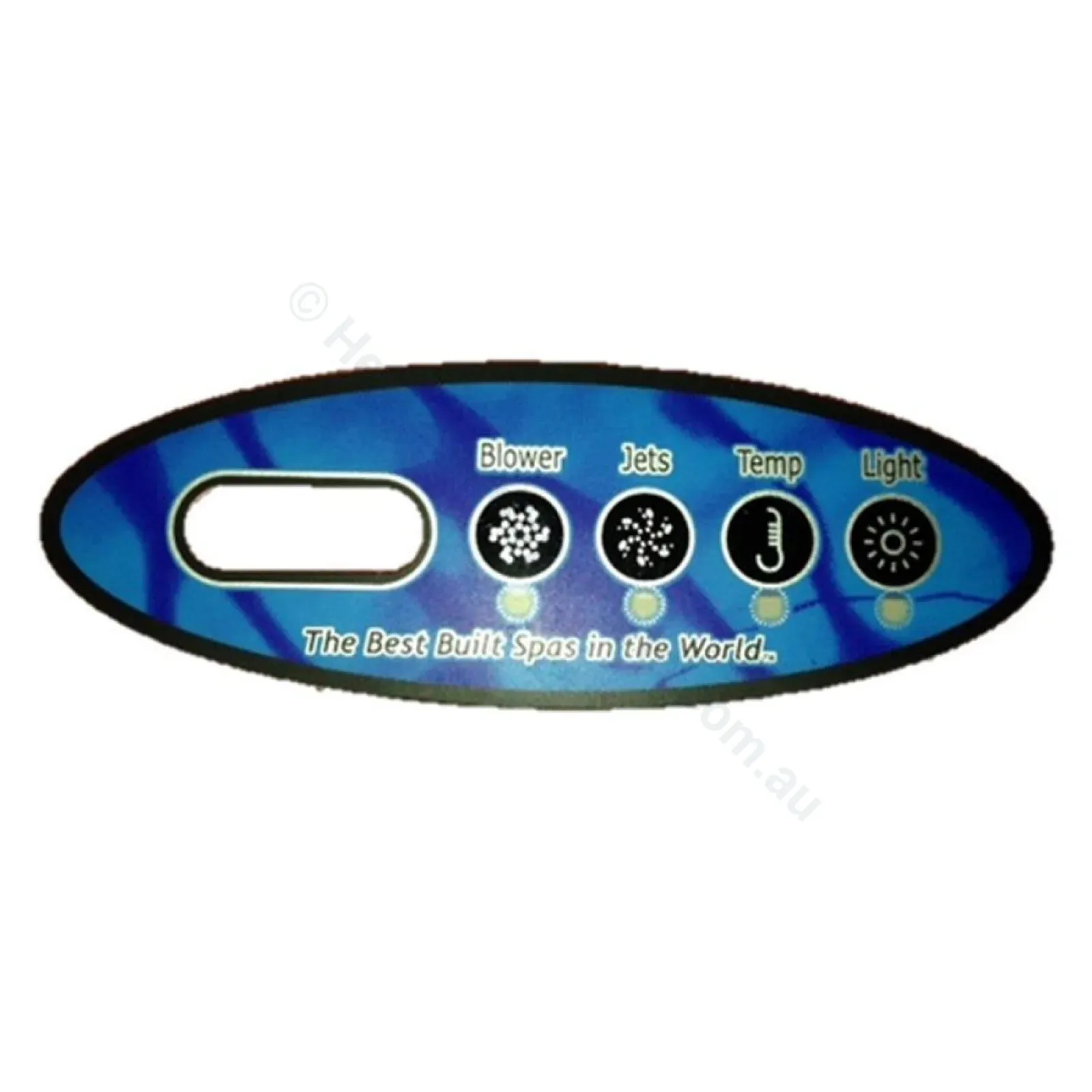 4-Button - Balboa VL200 Oval Touchpad Overlay
