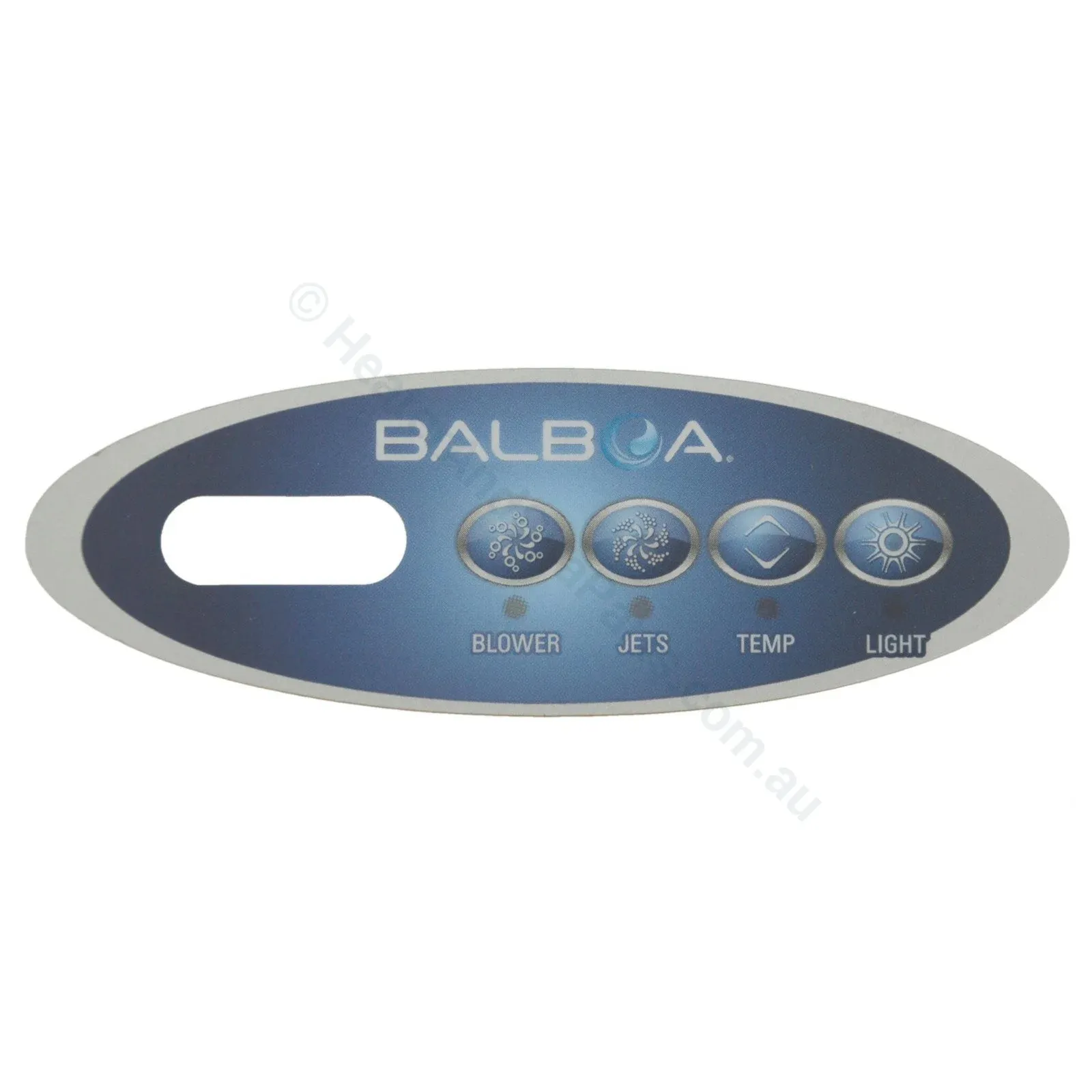 4-Button - Balboa VL200 Oval Touchpad Overlay