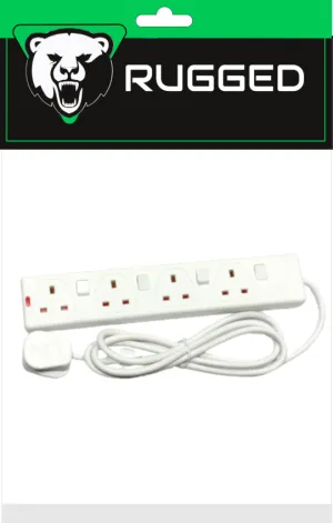 4G 2m 13A Switched Extension Lead Rugged