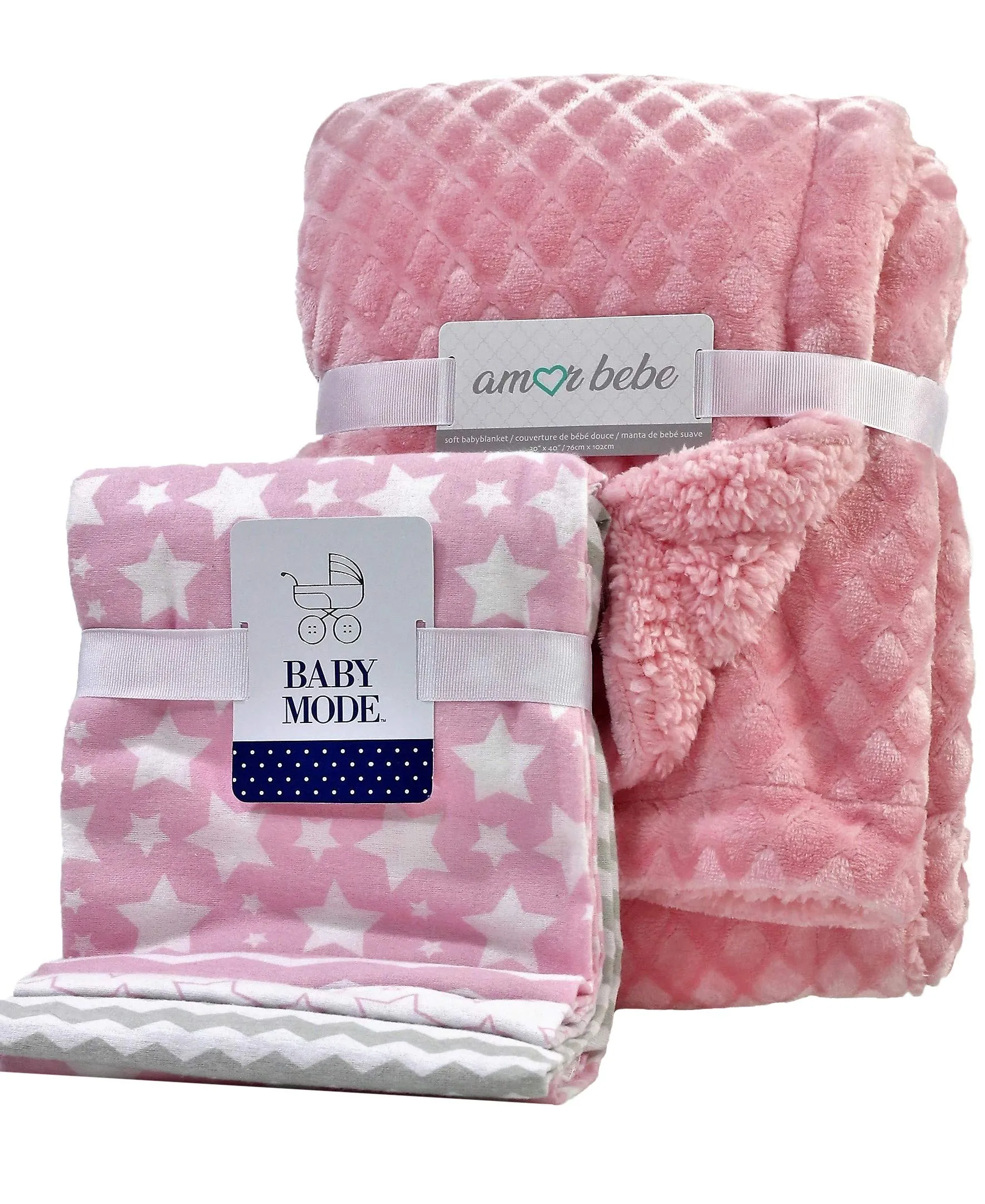 5 Piece Baby Blanket Gift Set