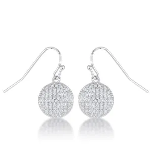 .6 Ct Elegant CZ Disk Earrings