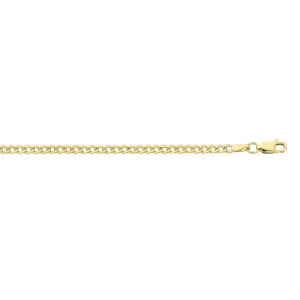 9ct Yellow Gold Curb 65cm Chain Necklace