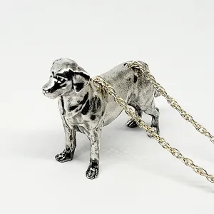 A sterling silver tribute to the Standing Labrador Retriever!