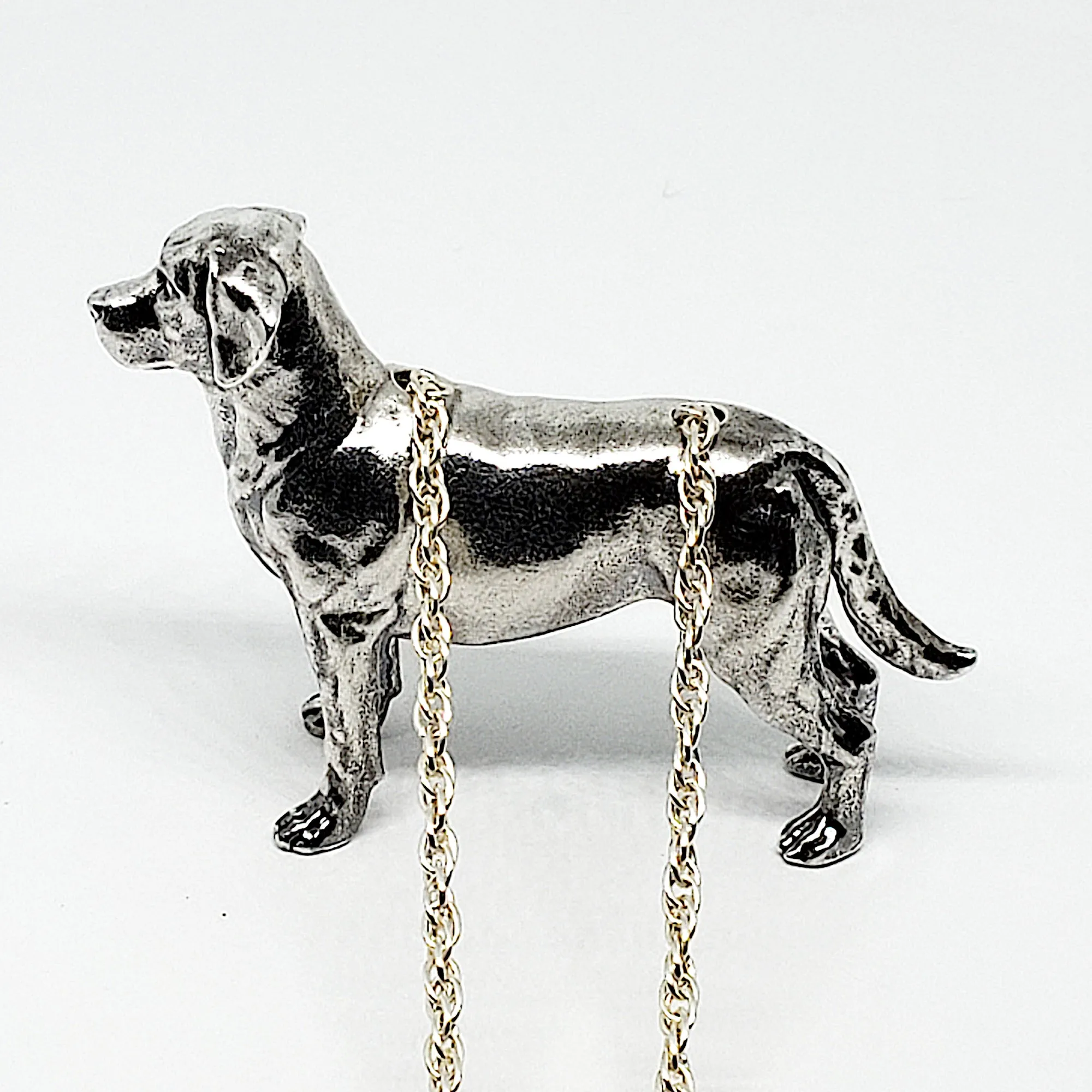 A sterling silver tribute to the Standing Labrador Retriever!