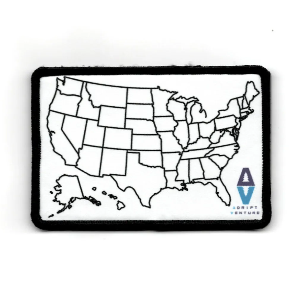 ADRIFT VENTURE US TRAVEL TRACKER MAP MORALE PATCH