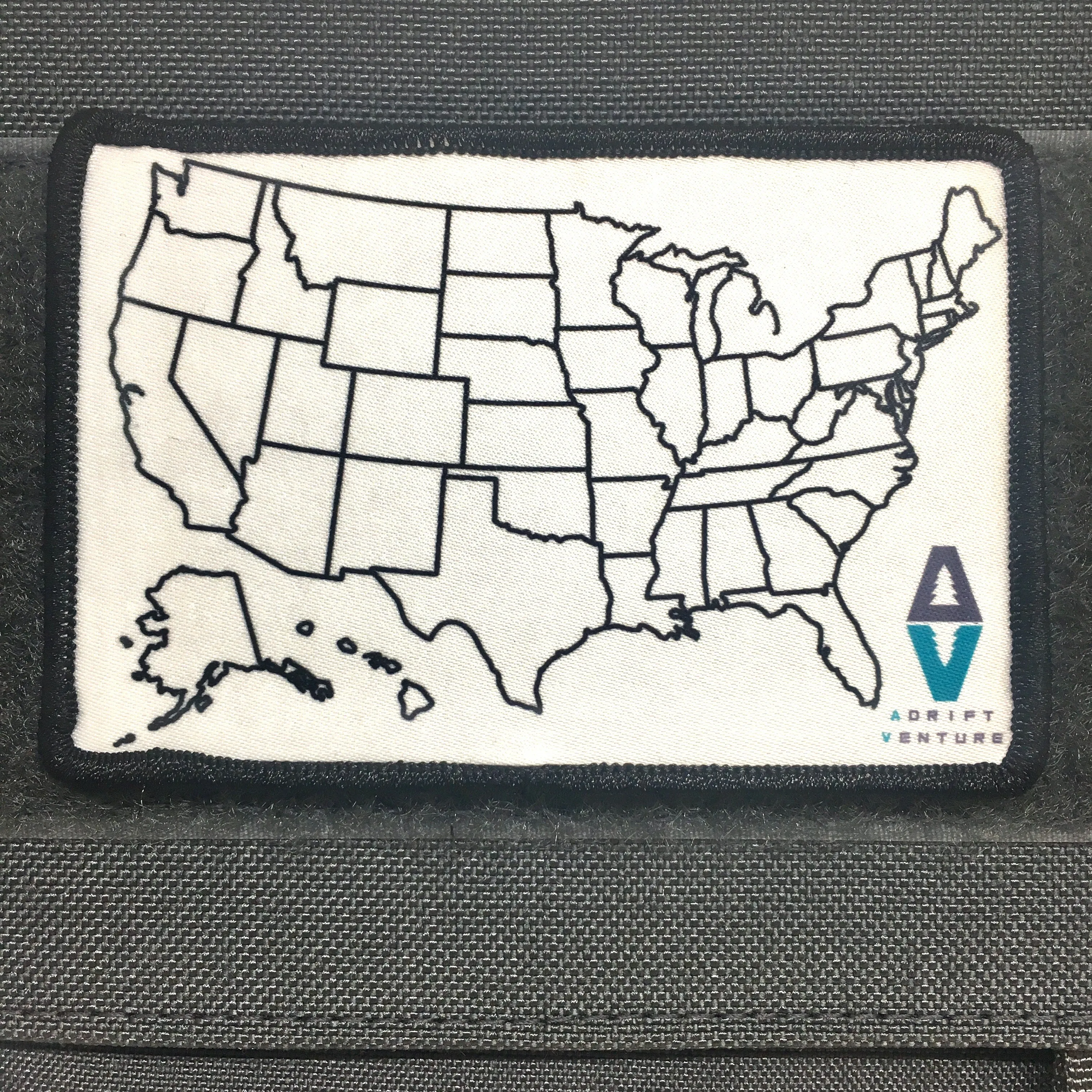 ADRIFT VENTURE US TRAVEL TRACKER MAP MORALE PATCH
