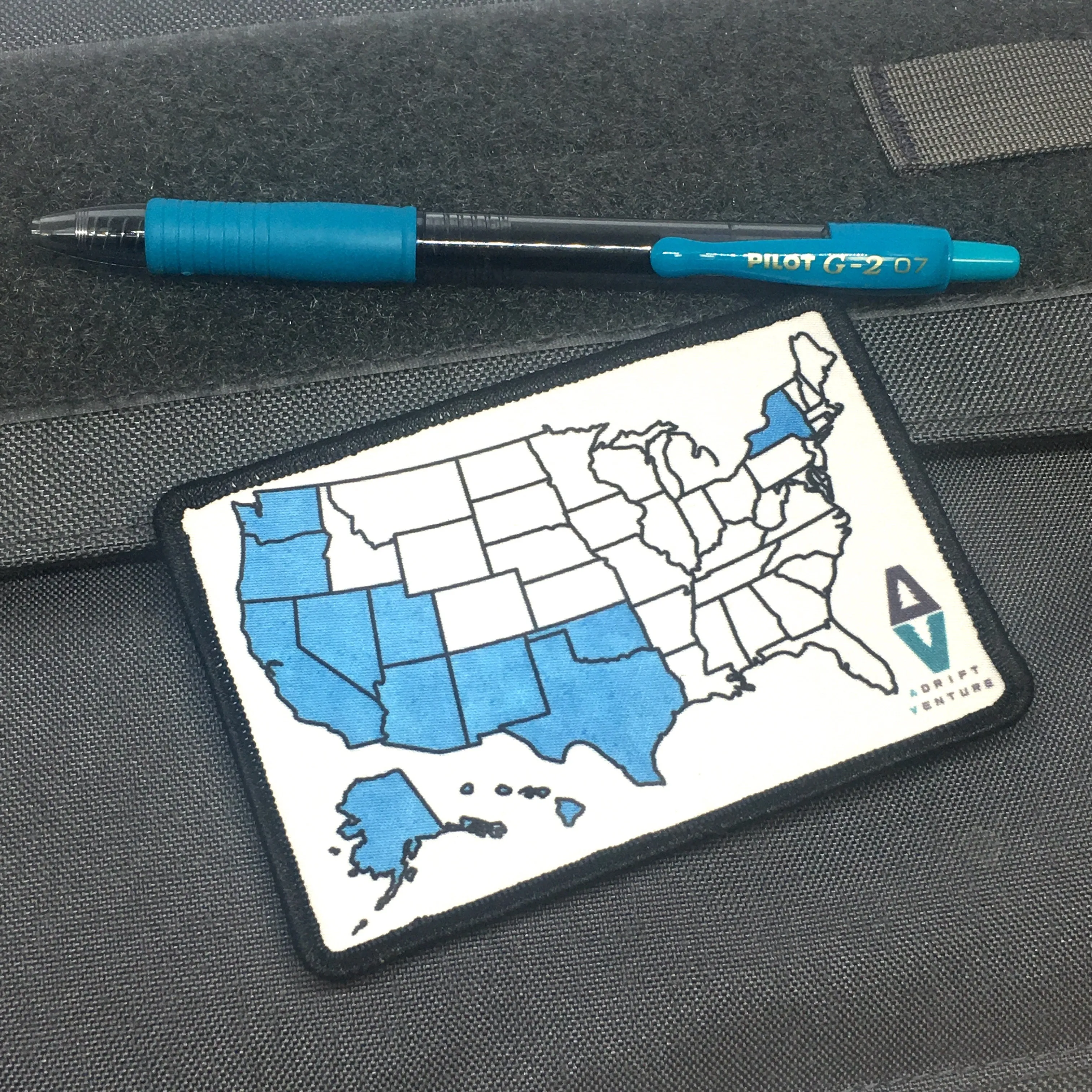 ADRIFT VENTURE US TRAVEL TRACKER MAP MORALE PATCH