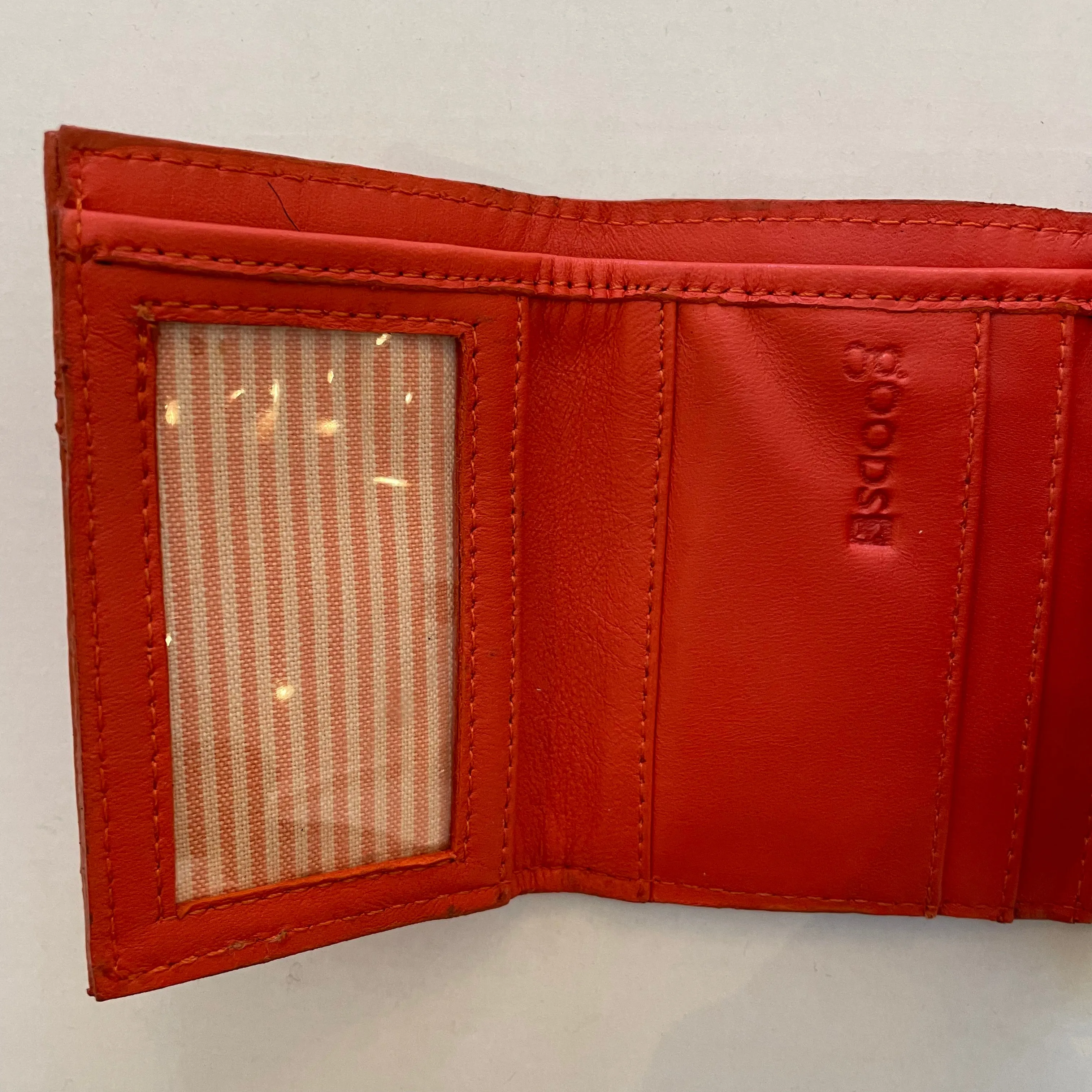 AHA Handmade Leather Scalloped Wallet $48