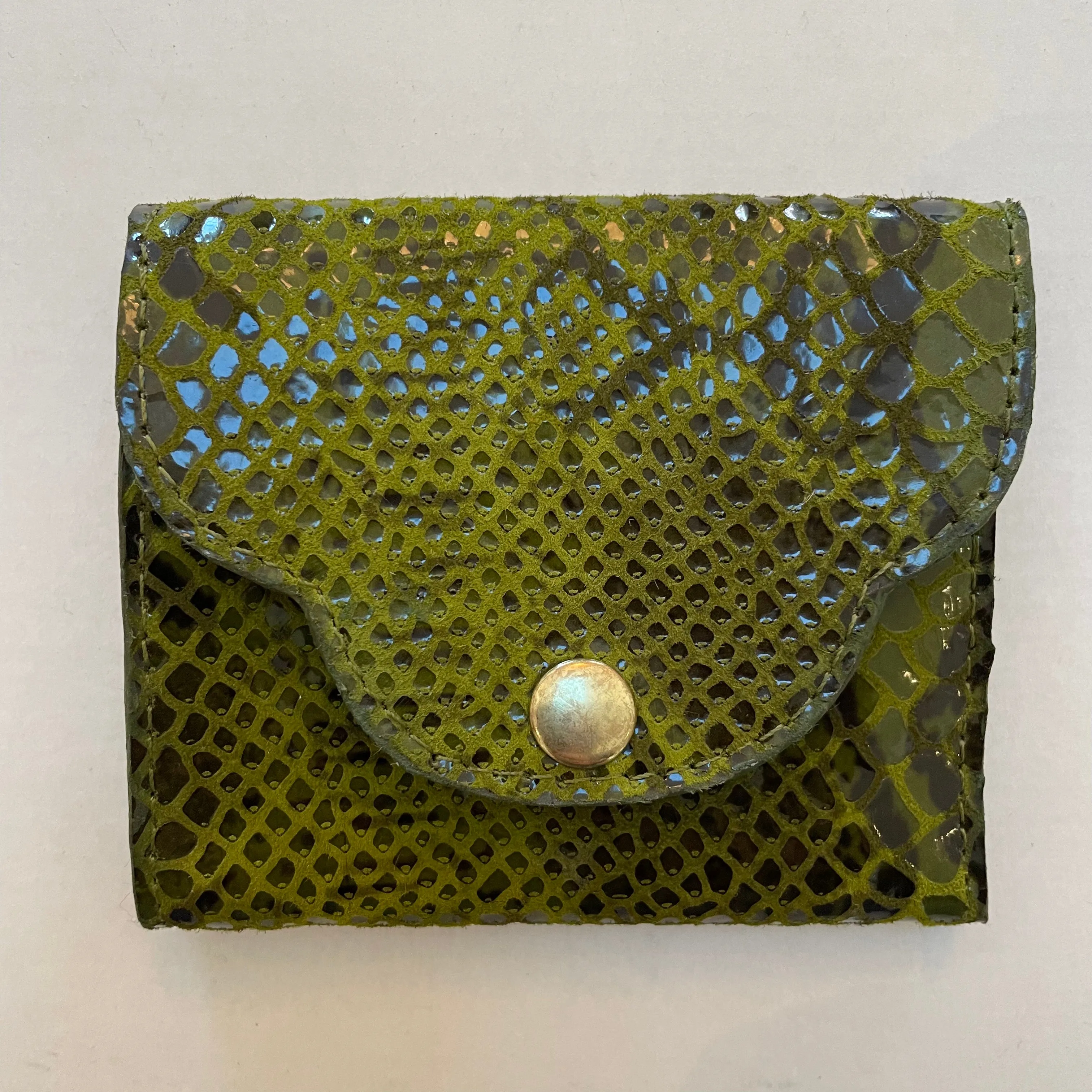 AHA Handmade Leather Scalloped Wallet $48