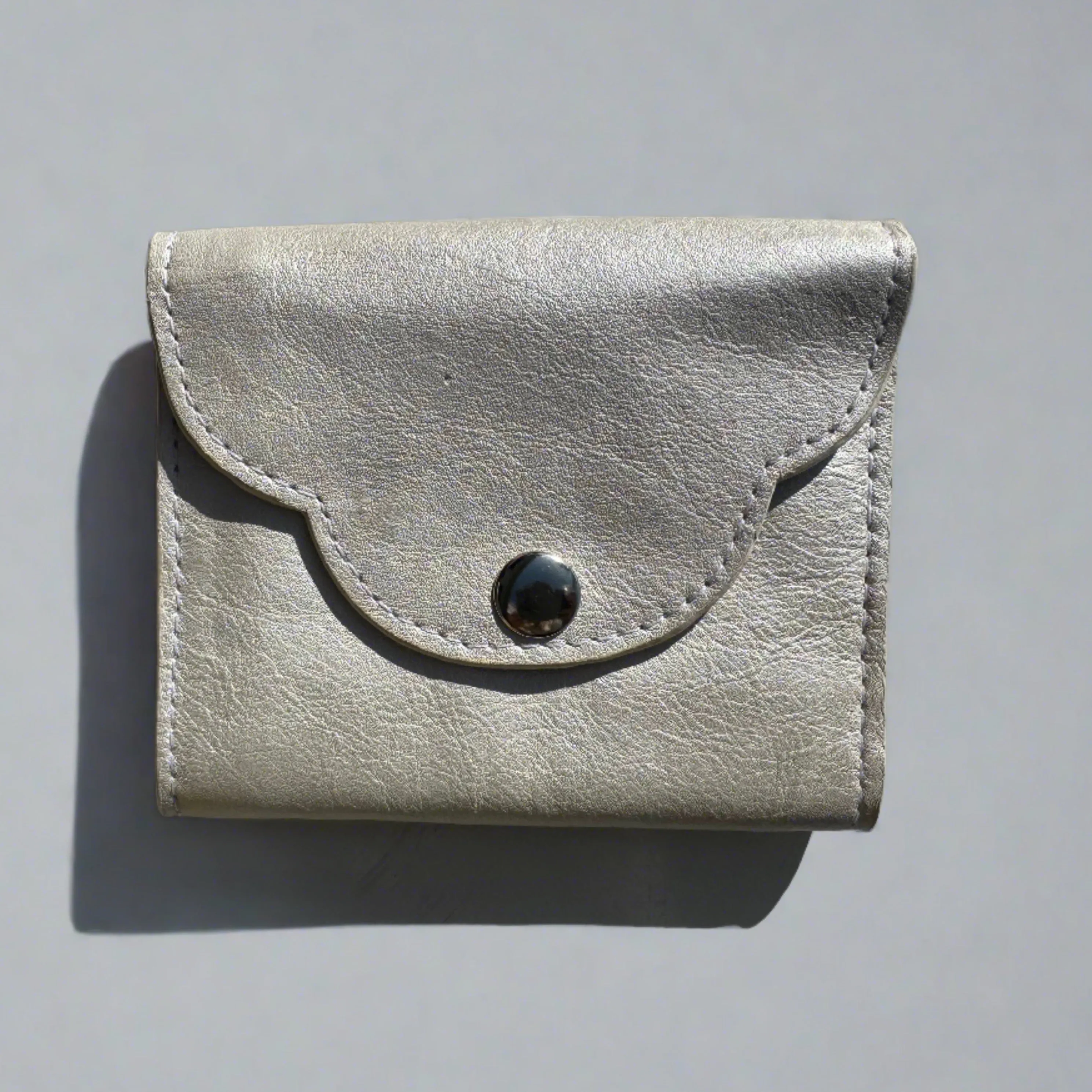 AHA Handmade Leather Scalloped Wallet $48