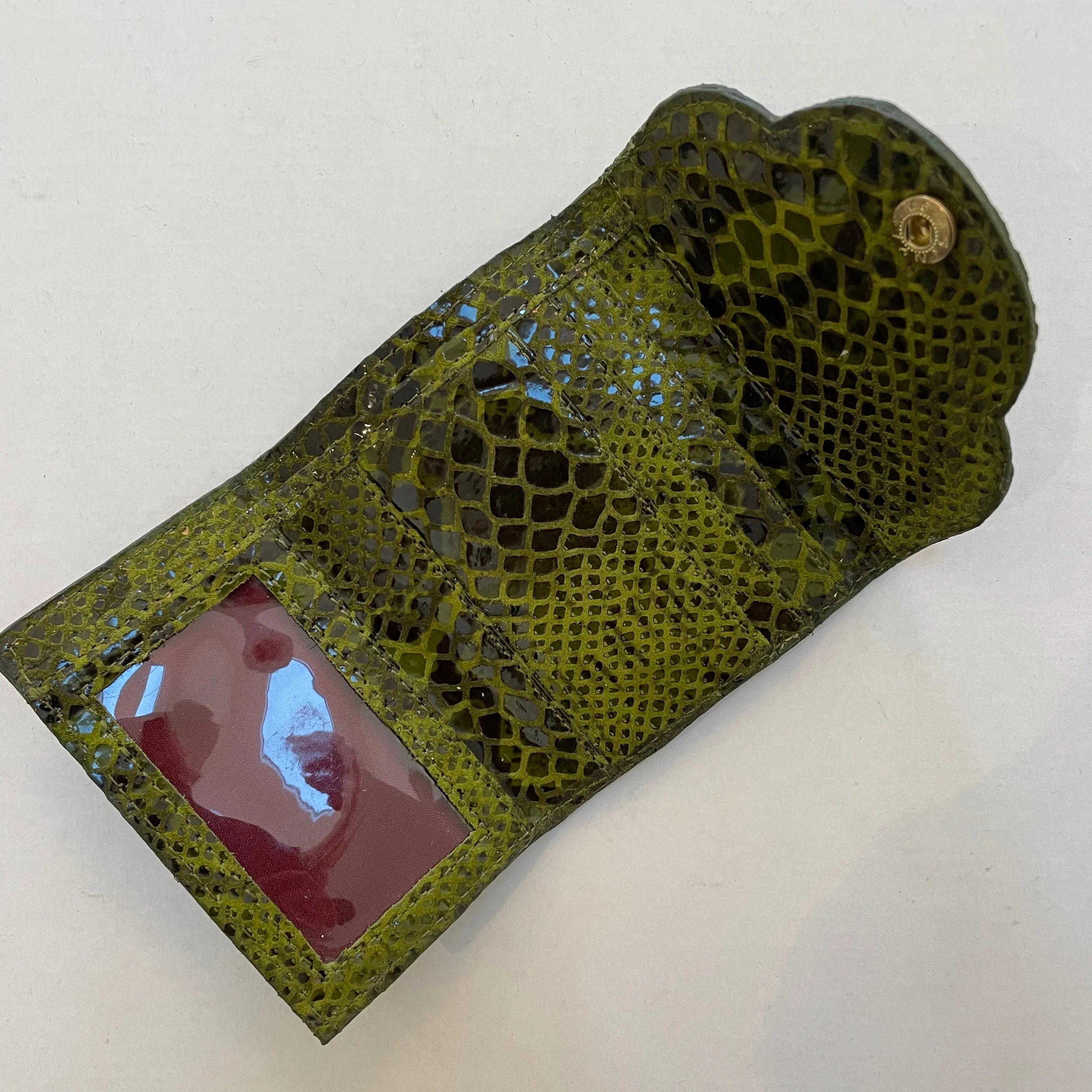 AHA Handmade Leather Scalloped Wallet $48