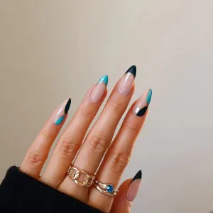 Almond Blue and black Nordic minimalist