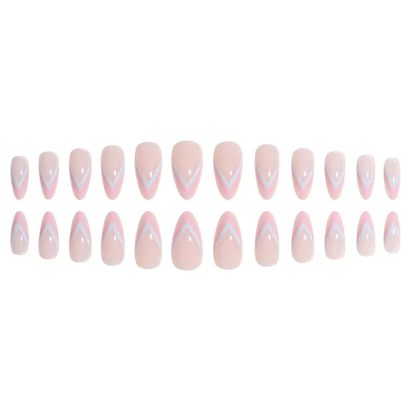 Almond Pink Y-shaped French