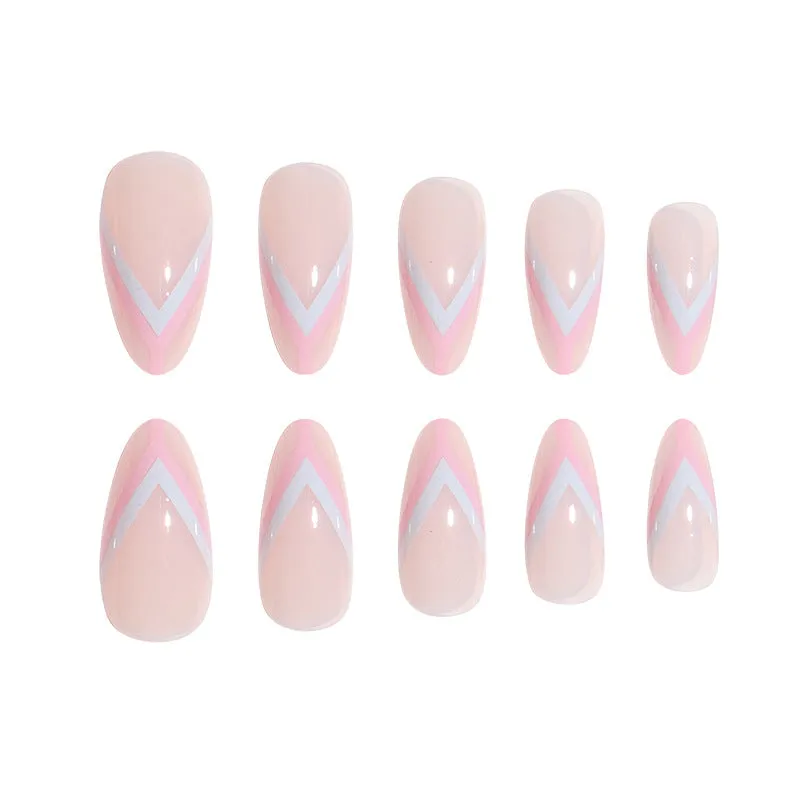Almond Pink Y-shaped French