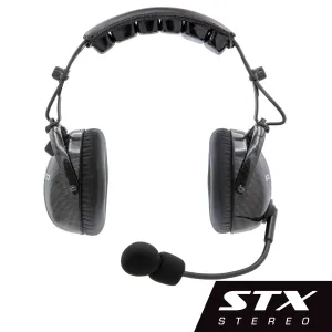 AlphaBass Carbon Fiber Over the Head Headset for STEREO and OFFROAD Intercoms - CLEARANCE