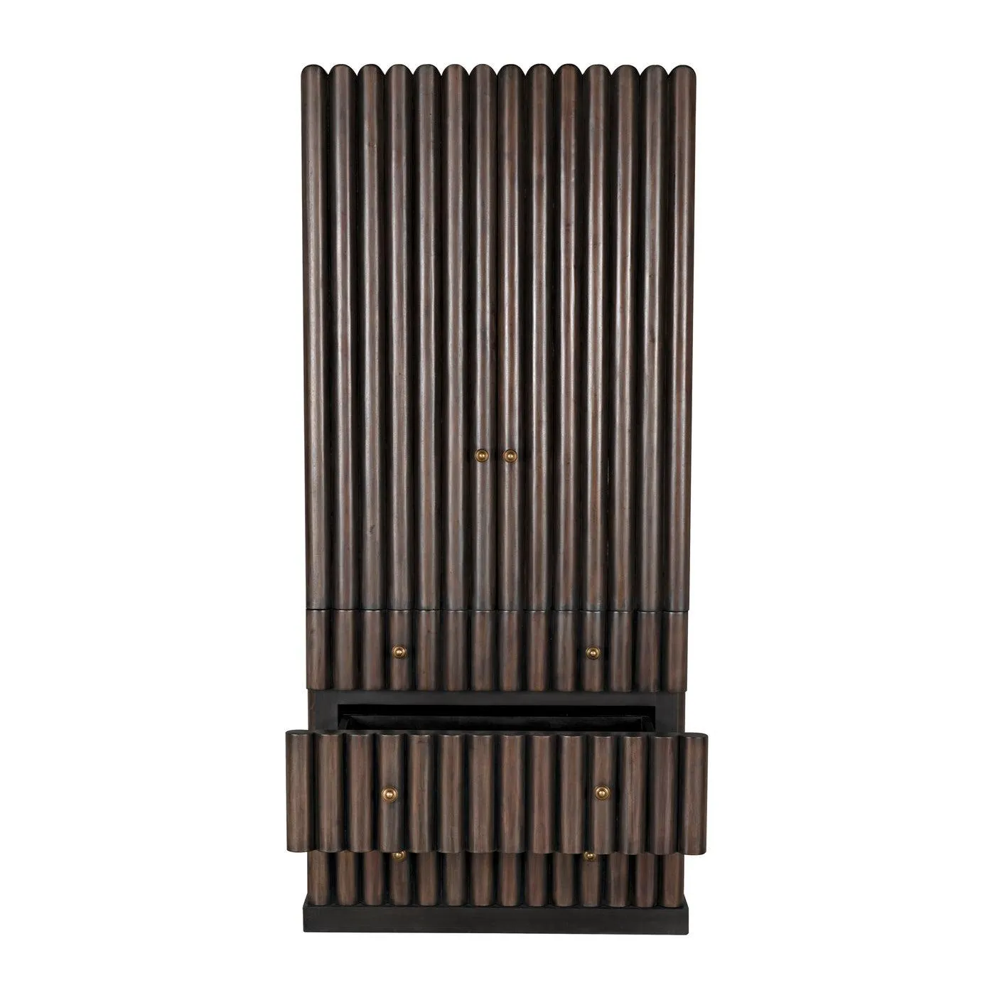 Amunet Hutch, Pale Rubbed with Light Brown Trim