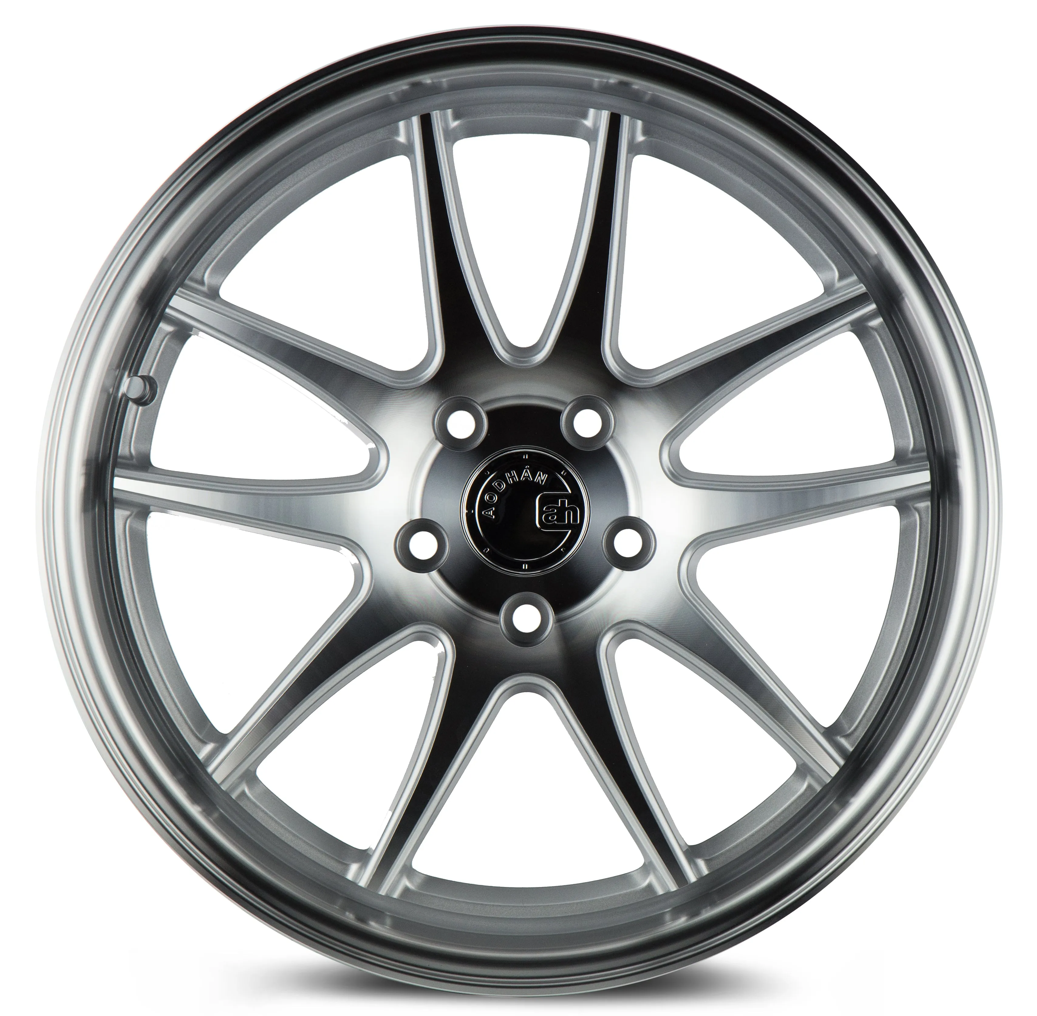 Aodhan DS02 18x8.5 5X100  35 Silver w/Machined Face