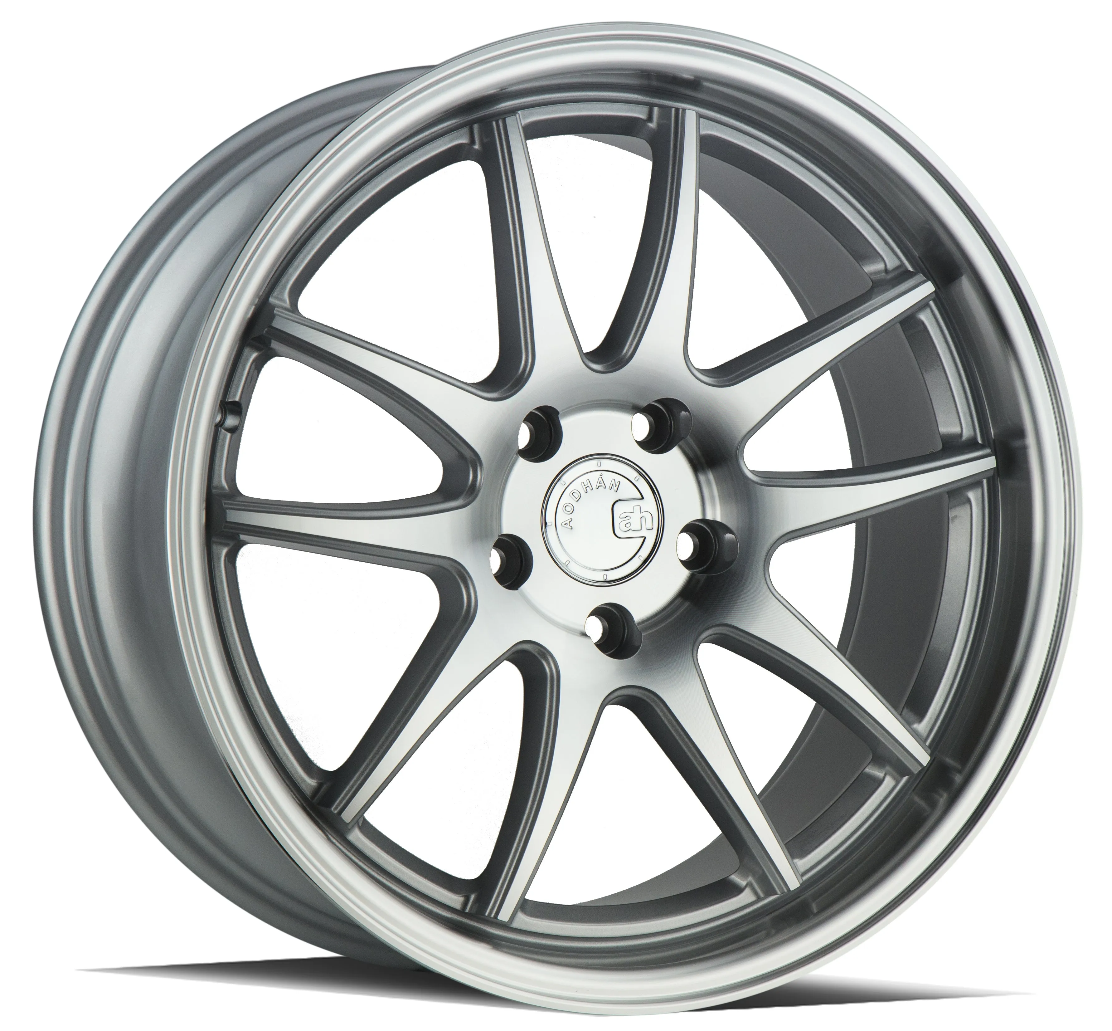 Aodhan DS02 18x8.5 5X100  35 Silver w/Machined Face