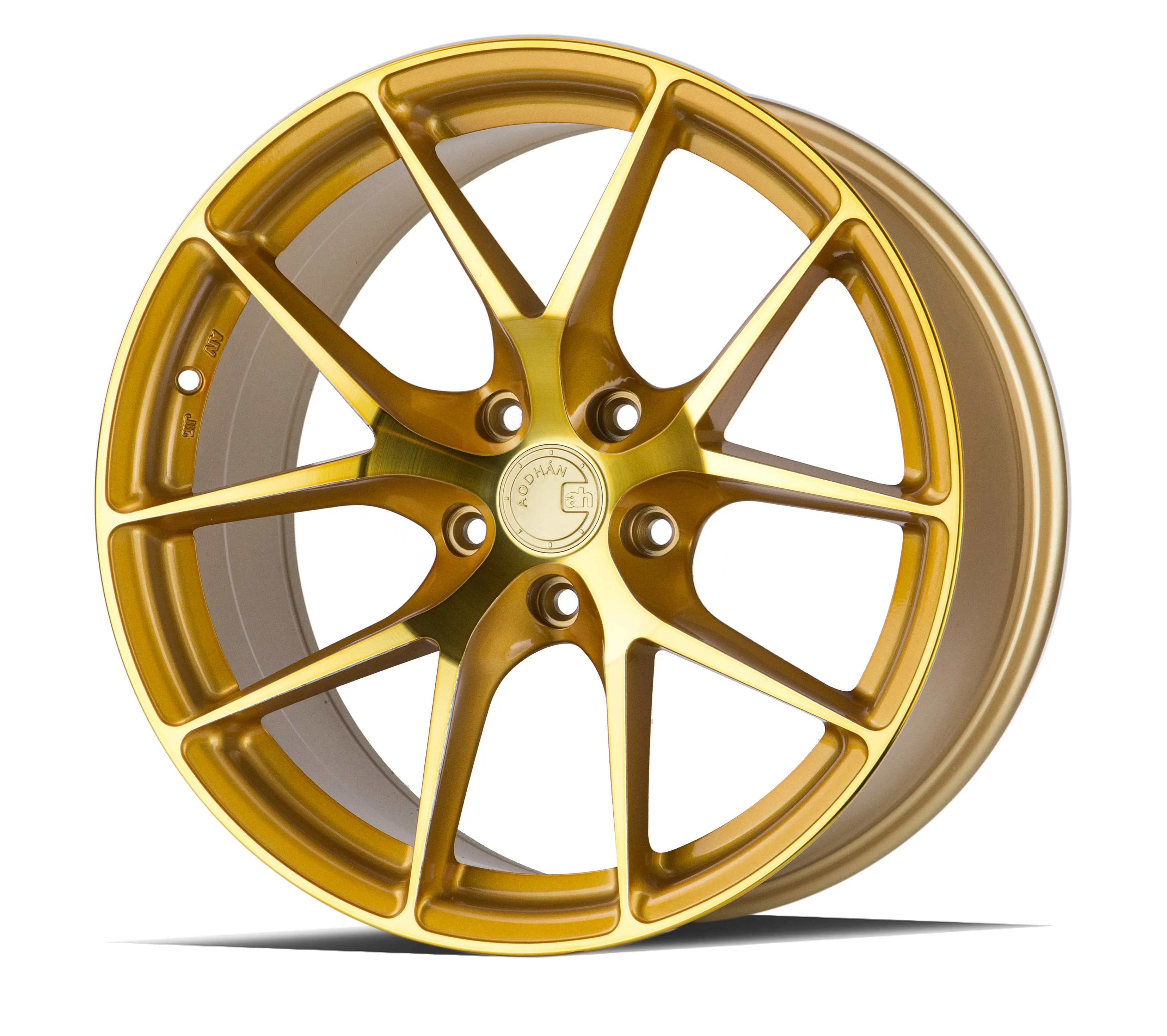 Aodhan LS007 20x10.5 5X120  35 Gold Machined Face
