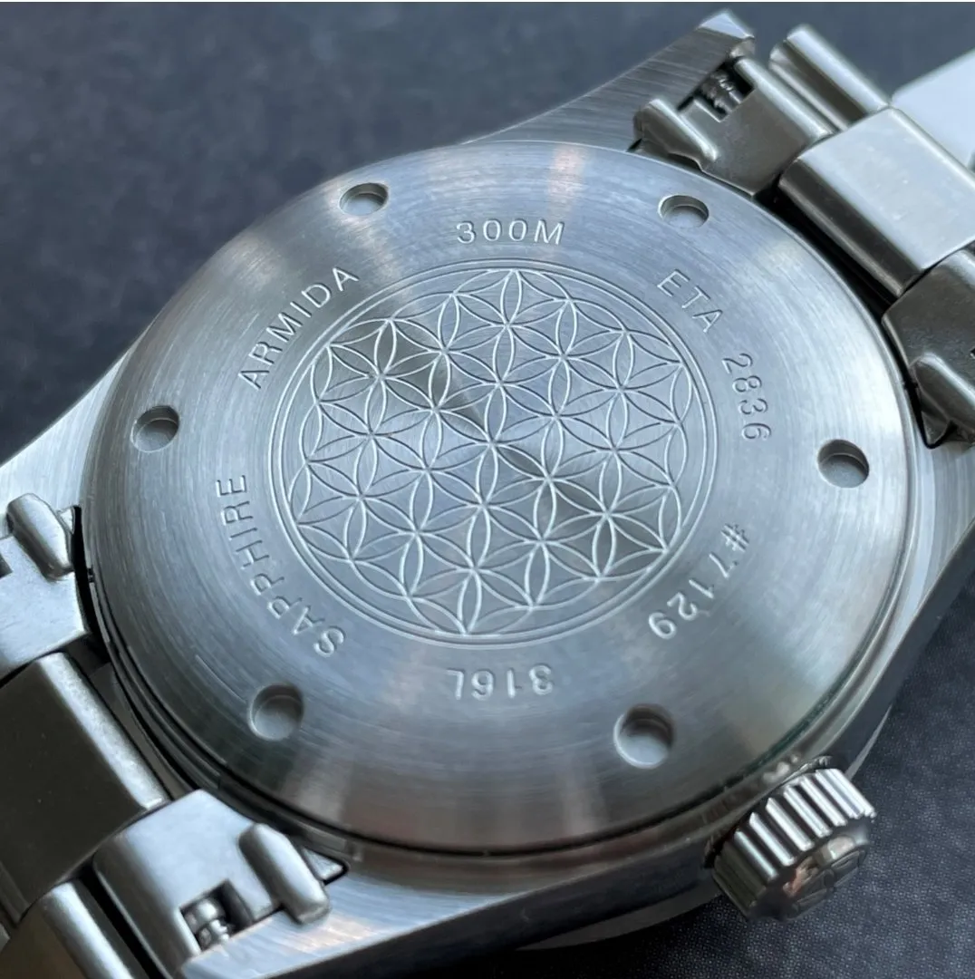 Armida A6 36mm day date sunray blueWatch