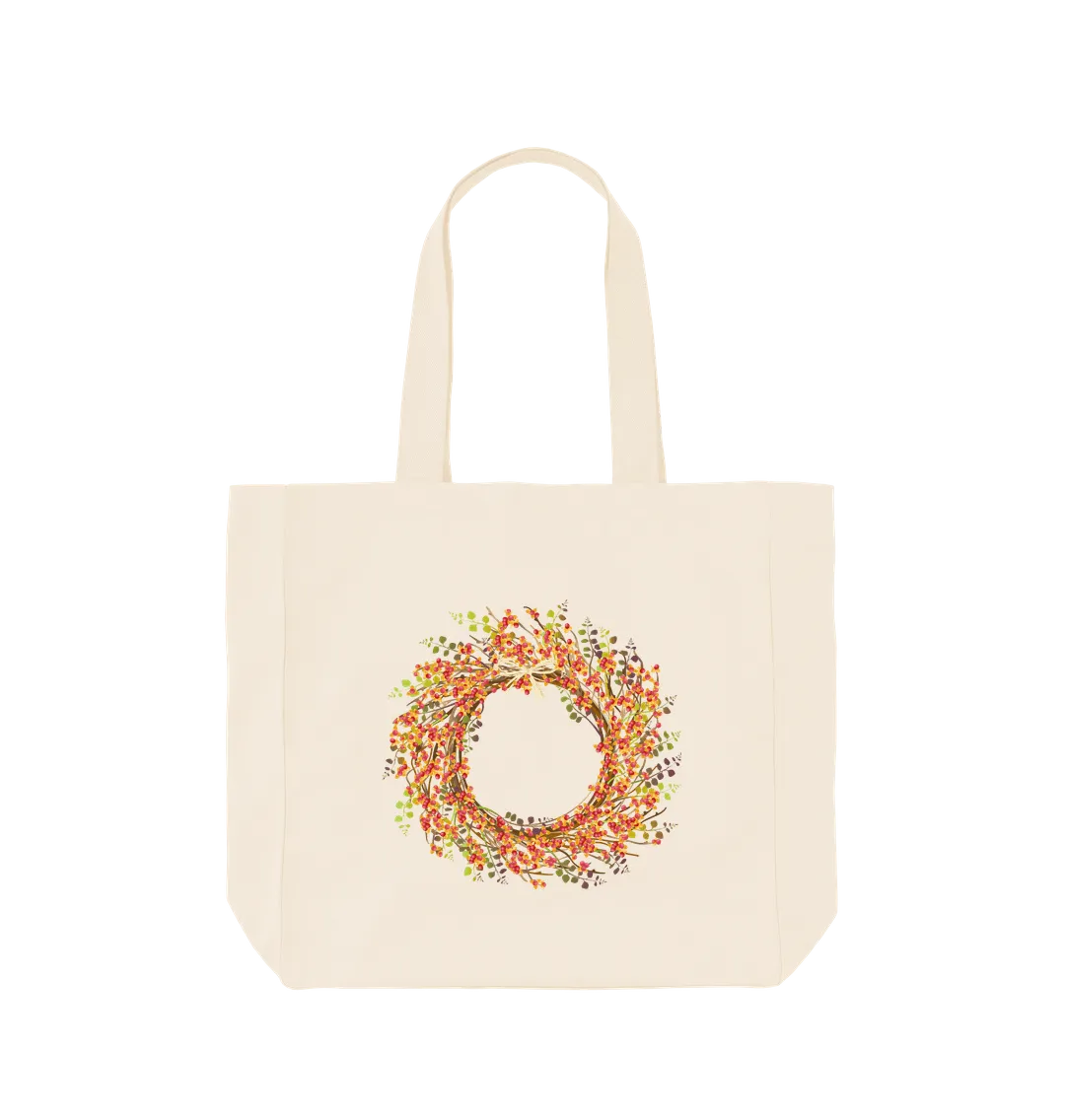 Autumn Wreath Shopper Tote