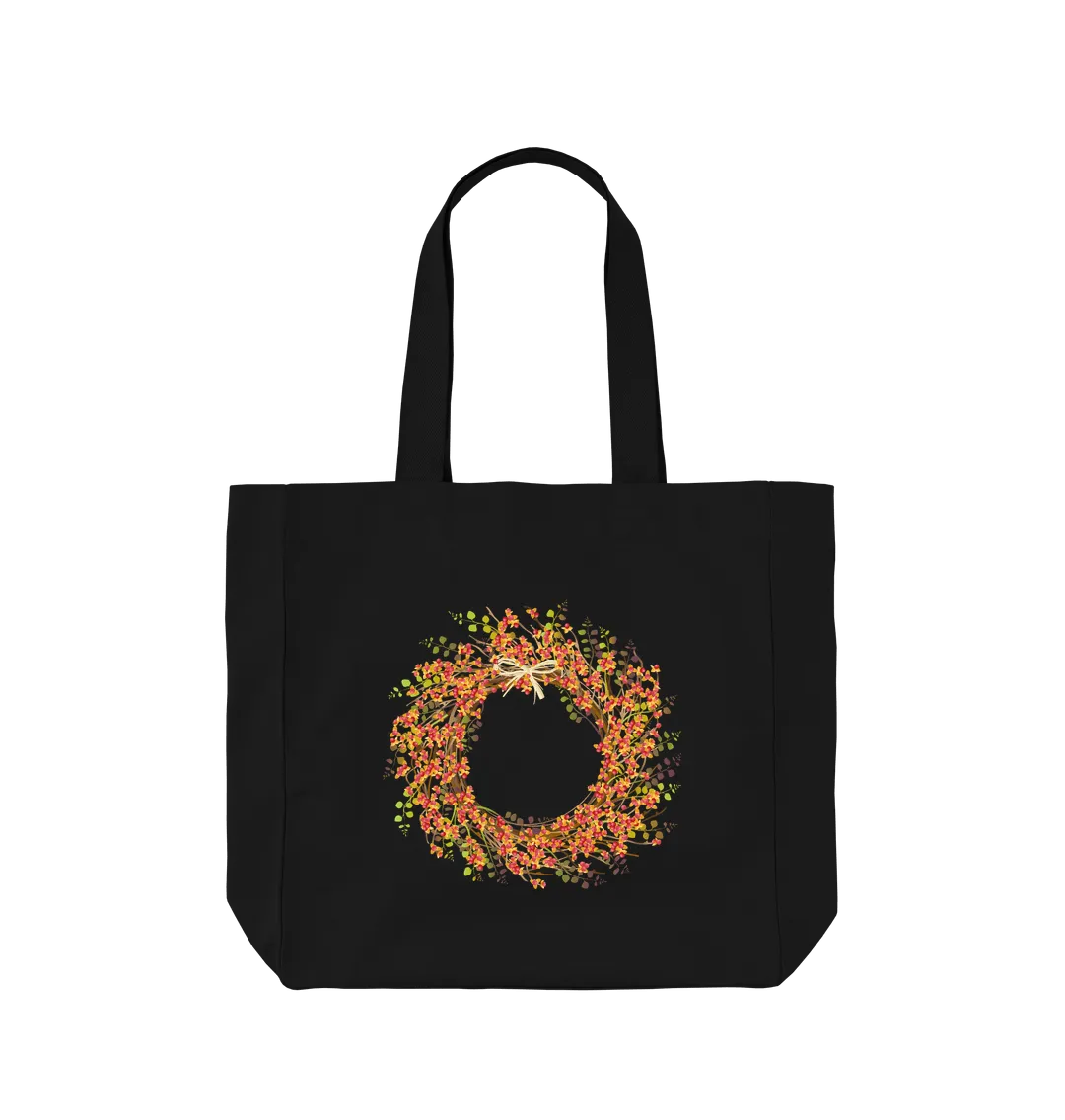 Autumn Wreath Shopper Tote