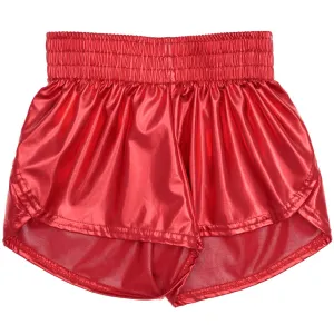 Azarhia Steph Shorts - Metallic Red