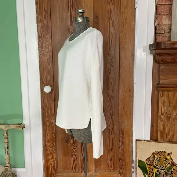 Barbour Marine Link Knit Jumper Cloud Sweater in White  - Woman’s Size 8